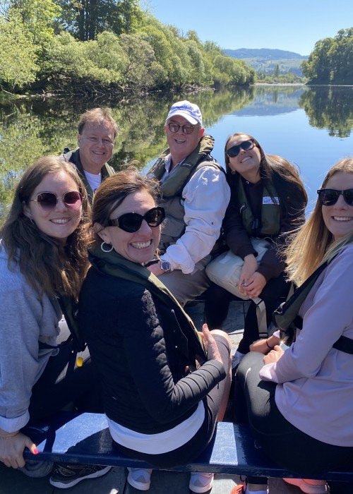 Guided Salmon Fishing Guests On The River Tay