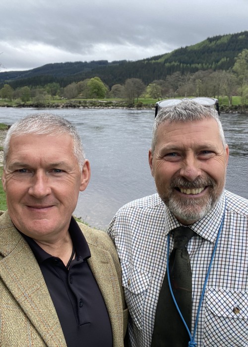 Colin and I both worked together for a few seasons 20 years ago on the Newtyle salmon beat of the River Tay before Colin took the job as Head Ghillie on the nearby Dalmarnock Beat which is a lovely Tay salmon beat slightly upstream of Dunkeld.
