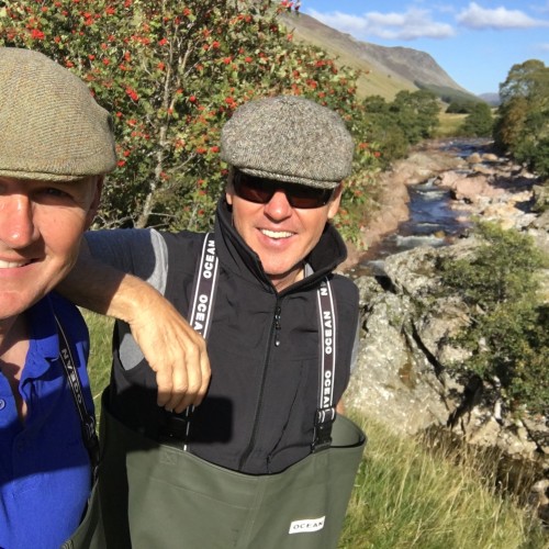 Jock Monteith was hired by the famous Hollywood actor Michael Keaton to be his personal guide for the day up on the River Tilt near Blair Atholl.