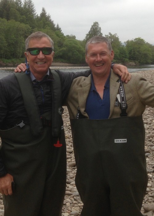 I don't need to say much about this Scottish footballing legend. I took Graeme up to the River Tummel near Moulinearn that day and he had a brief encounter with a salmon and had it been a football it would surely found the landing net!